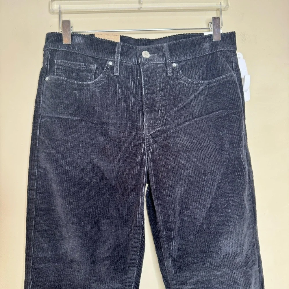 Levis 311 Shaping Skinny Corduroy Pants Black Midrise Jeans Women Sz 30x30 NEW